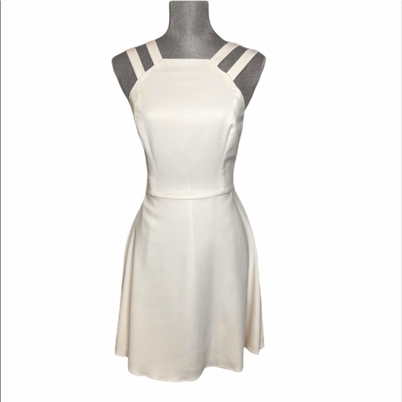 FRENCH Connection Off White Fit and Flare Dress 6 - Picture 1 of 9